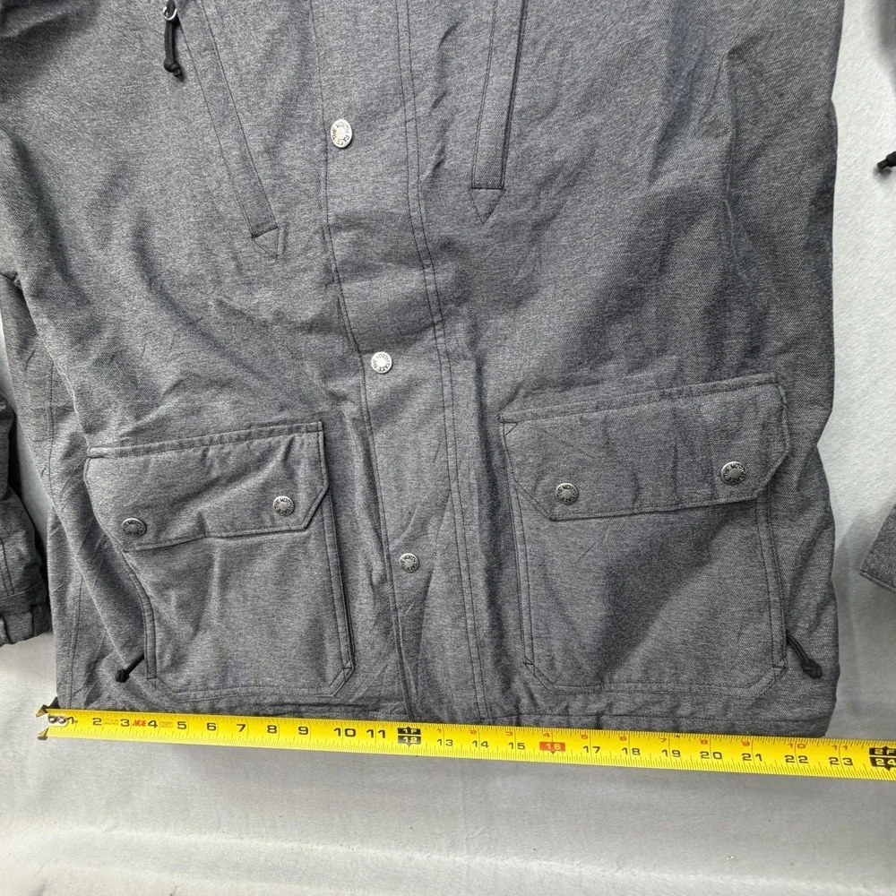 The North Face Men's Large Chakal Gray Heathered HyVent Ski Snowboard Jacket